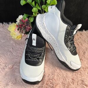 Under Armour Black and White Athletic Shoes